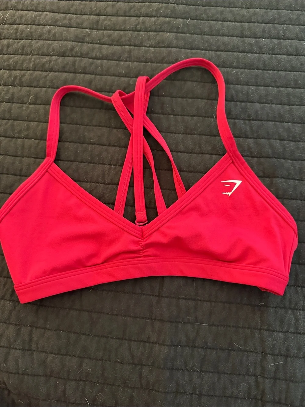 Gymshark Bright Red Strappy Sports Bra